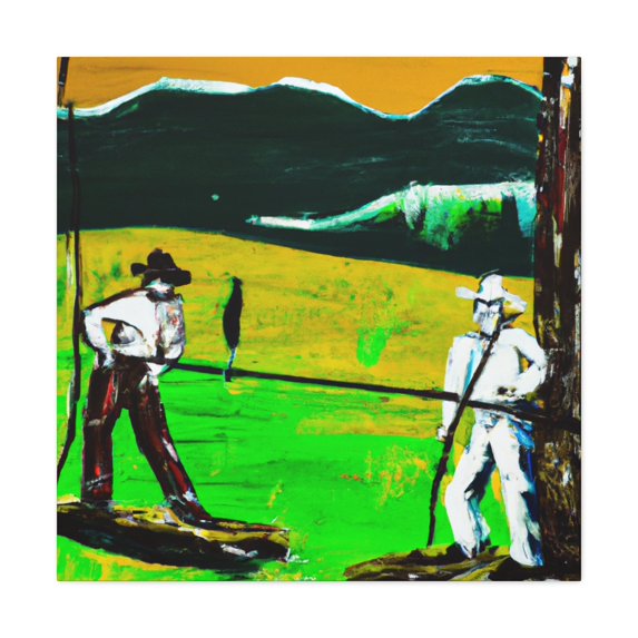 Picket Line Protesting - Canvas