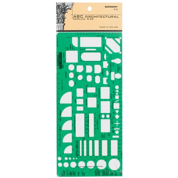 Pickett ABC Architectural Template, 1/4" = 1'