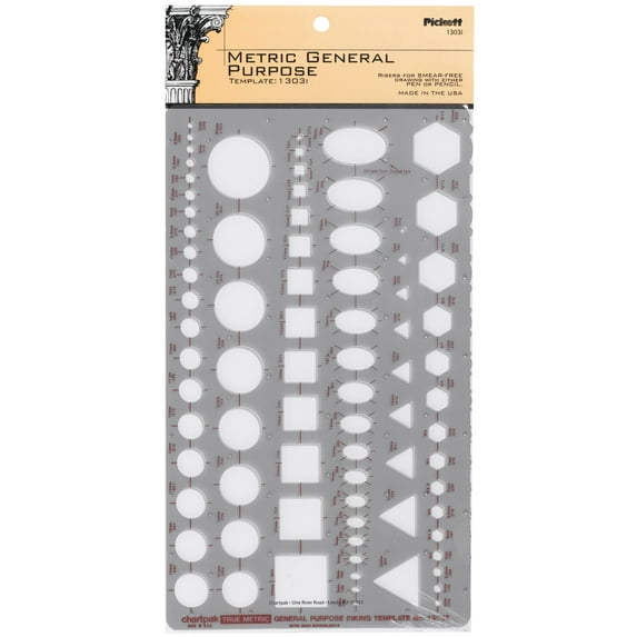 Pickett Metric General Purpose Inking Template