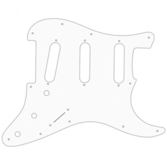 Pickguard For Fender Standard Strat 3-Ply - White
