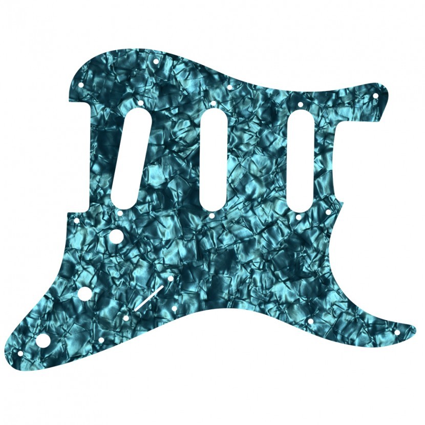 Pickguard For Fender Standard Strat - Aqua Pearl