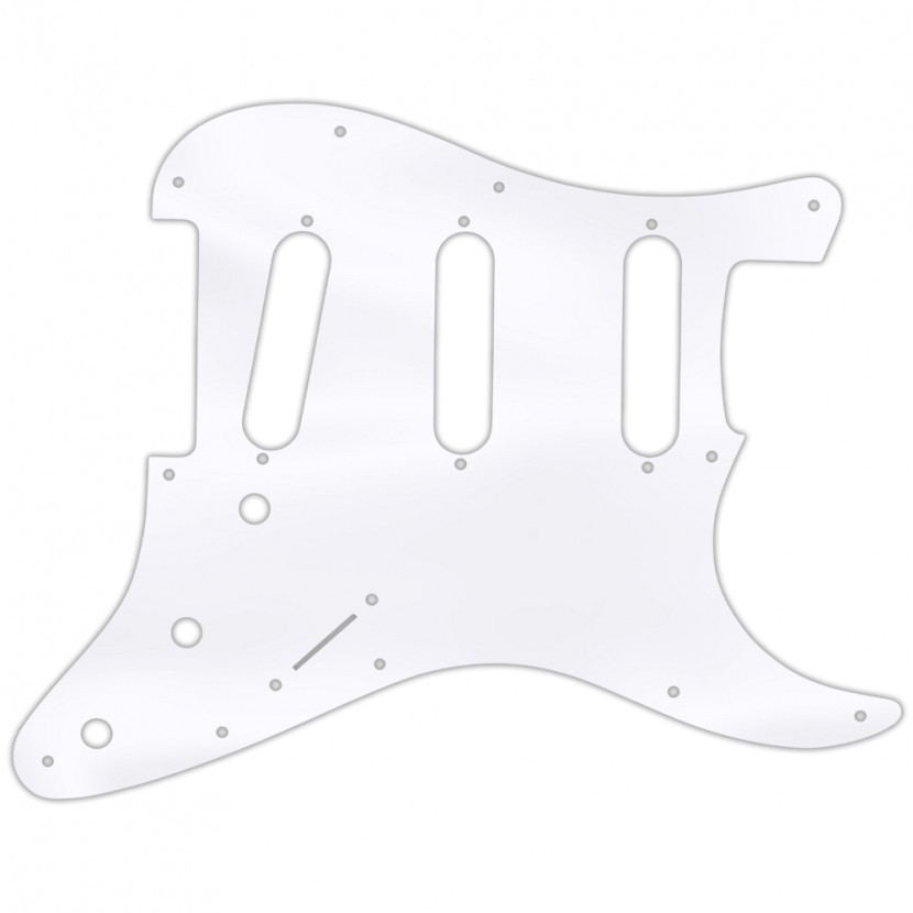 Pickguard For Fender Standard Strat - Clear Acrylic