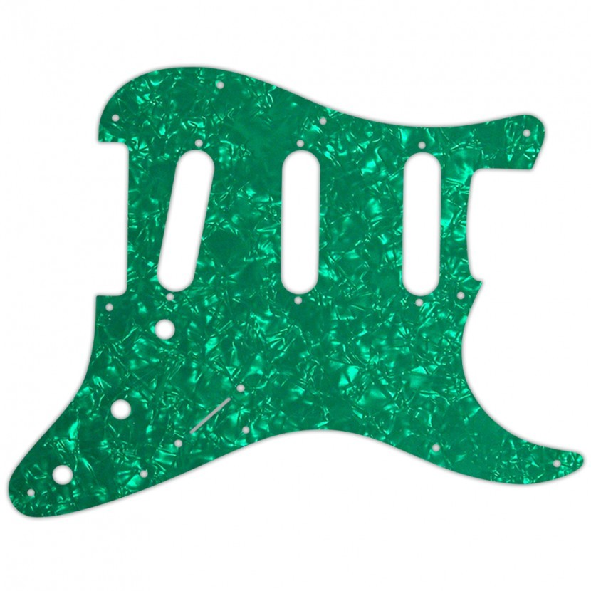 Pickguard For Fender Standard Strat - Green Pearl
