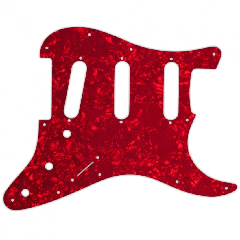 Pickguard For Fender Standard Strat - Red Pearl