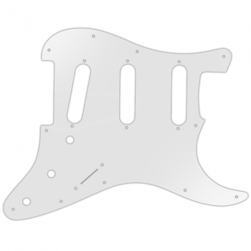 Pickguard For Fender Standard Strat - Trans Milk White