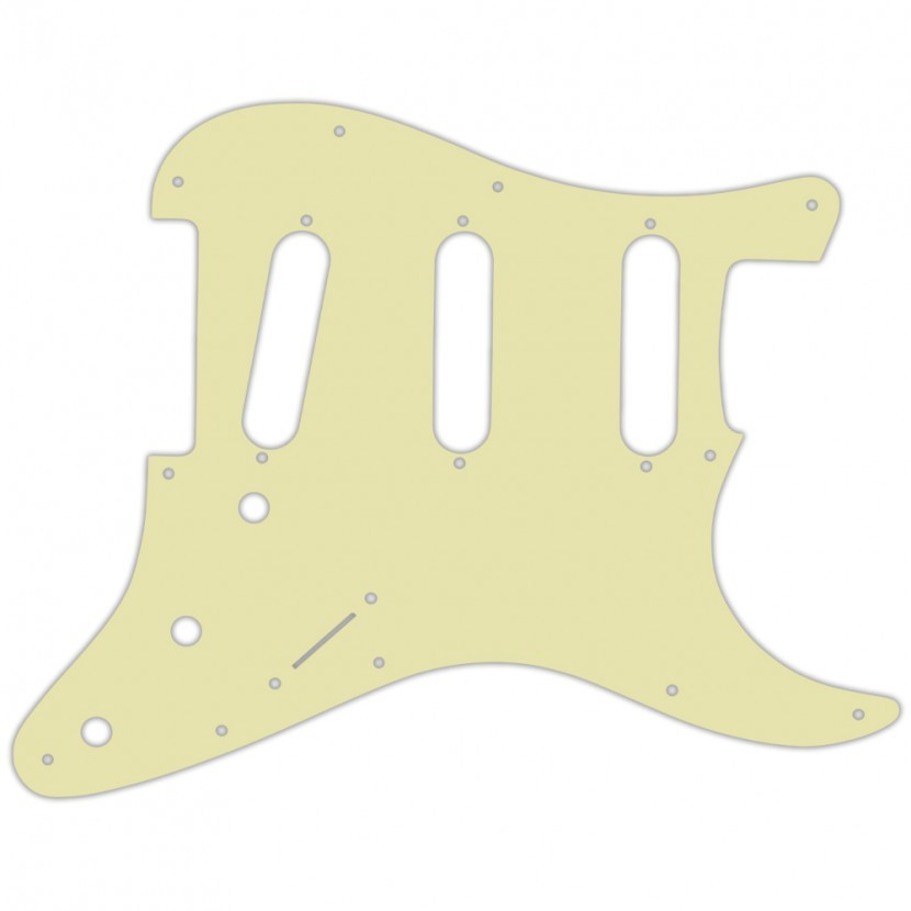 Pickguard For Fender Standard Strat - Vintage Green 3-Ply