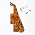 thumbnail image 1 of Pickguard for Chinese Made Epiphone Les Paul Standard Modern Style with Bracket Shell Tiger 4 Ply Chrome, 1 of 10