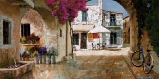 Picking Up Flowers Canvas Art - Gilles Archambault (10 x 20)