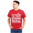 thumbnail image 1 of Picking Up Strong Signal Tech Flirty Plus Size Crewneck Graphic Tee Shirt Brisco Brands 2X, 1 of 5