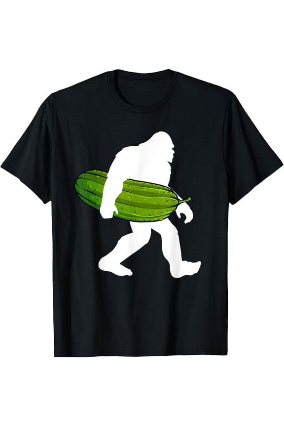 Pickle Art For Men Women Kids Bigfoot Cucumber Pickle Lover T-Shirt