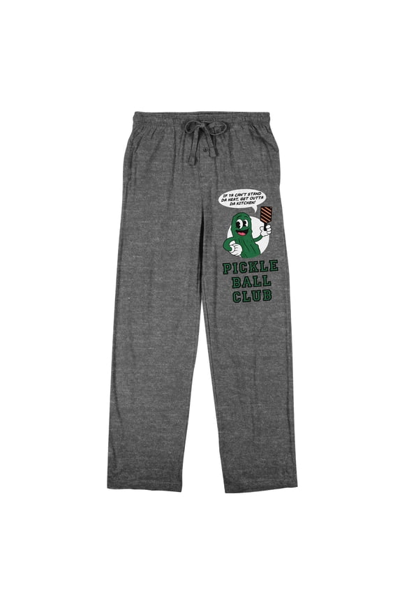 Pickle Ball Club Men's Graphite Heather Sleep Pajama Pants-XL