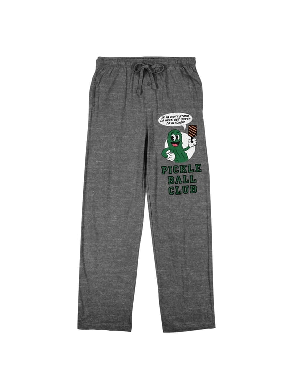 Pickle Ball Club Men's Graphite Heather Sleep Pajama Pants-XL