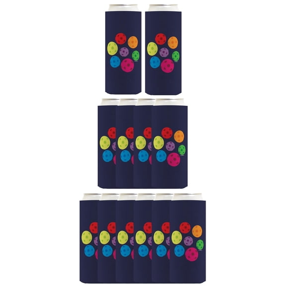 Pickle Ball Gifts Pickleball Collection 2 12-Pack Ultra Slim Can Thermocoolers