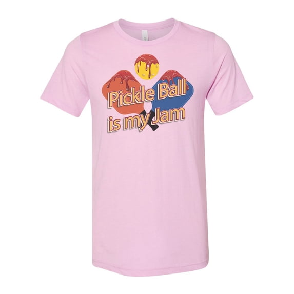 Pickle Ball Shirt, Pickle Ball Is My Fam, Pickle Ball Player, Unisex Fit, Pickle Ball Apparel, Funny Sports Shirt, Athletic, Paddle Ball, Lilac, 2XL