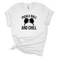 thumbnail image 1 of Pickle Ball and Chill T-Shirt Funny Pickle Ball Shirt for Pickleball Player Pickleball Gift for Pickleball Player, 1 of 6