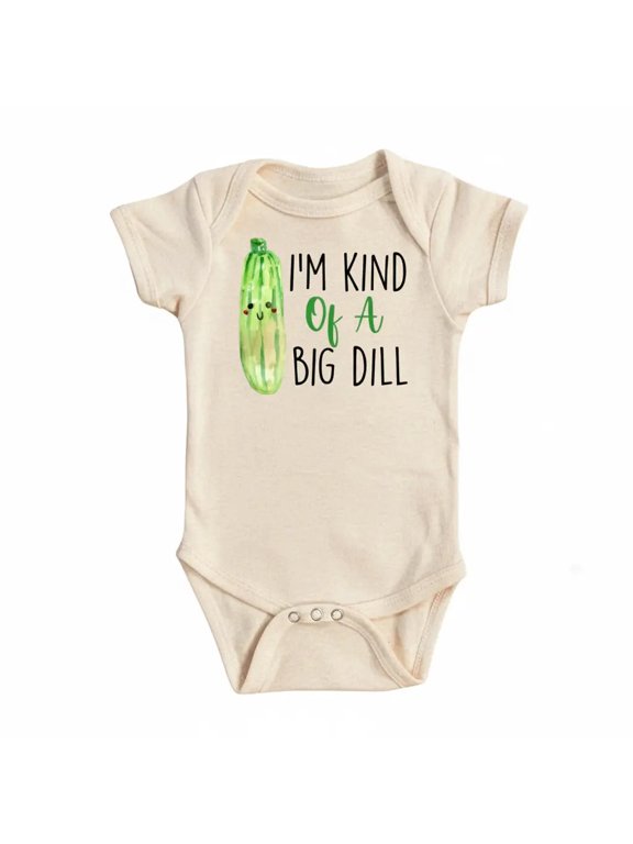 Pickle Big Dill Newborn Baby Bodysuit