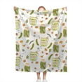 thumbnail image 1 of Pickle Blanket Funny Gift for Girl Women - Pickles Gift for Pickles Lover - Fleece Throws Food Lightweight Sheet Super Soft Toddler Kid Flannel Blankets for for Bed/Sofa -30"x40" Inches, 1 of 6
