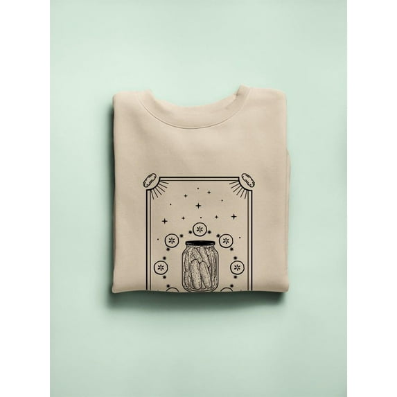 Pickle Card Sweatshirt Women's -SmartPrintsInk Designs