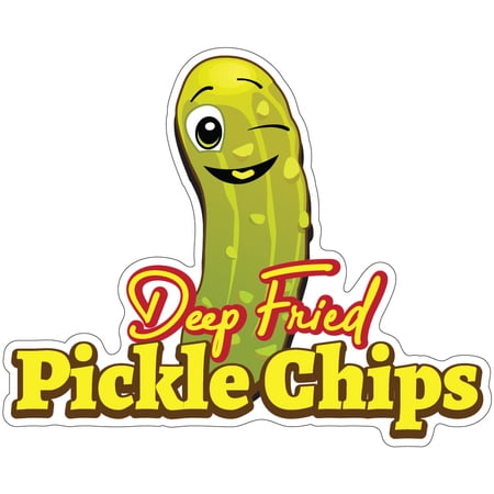 Pickle Chips 2 12" Decal Concession Stand Food Truck Sticker