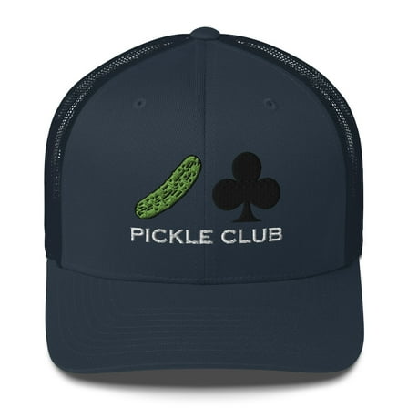 Pickle Club Hat Trucker Cap Pickleball Hat (Navy)