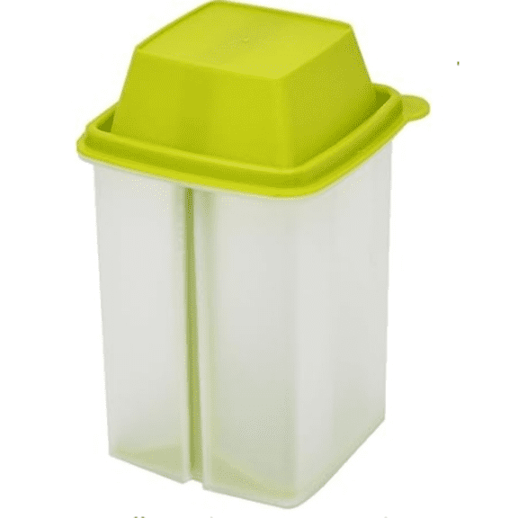 Pickle Container with Strainer - Container for Mess-Free Storage of Condiment Food - Pickle Holder with Easy to Open Lid Design (Green)