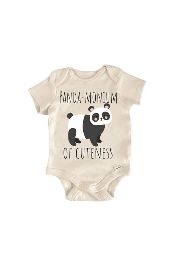 Panda Bear Newborn Baby Bodysuit
