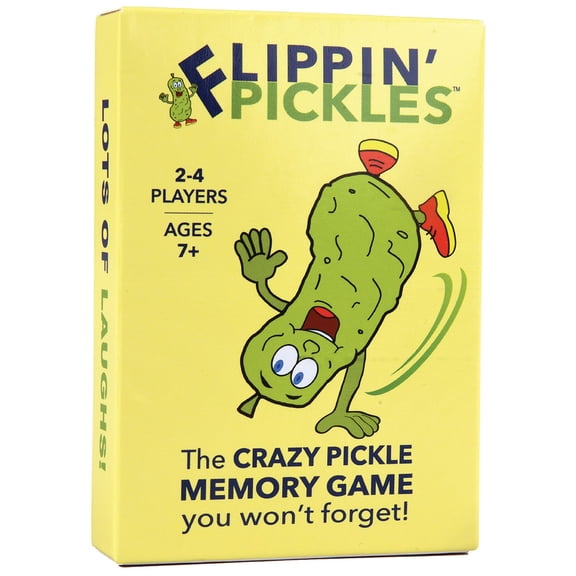 Pickle Everything: Flippin' Pickles - Memory Matching Card Game, Flip & Pair Crazy Character Illustrated Cards, Party Play, Family-Kids 7+, 2-4 Player