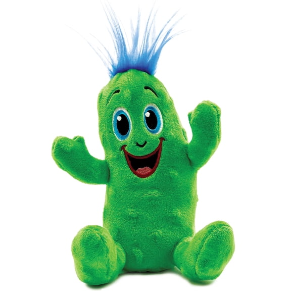 Pickle Everything: GigglePickles - Tickleton - 6" Plush Character Toy, Shake For Giggle Sound, Embroidered Funny Face & Crazy Hair, Bag Loop, Kids 3+