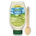 Pickle Flavored Hidden Valley MMF7 Ranch Dressing Pack of 1 20 oz Bottle Dill Pickle Ranch