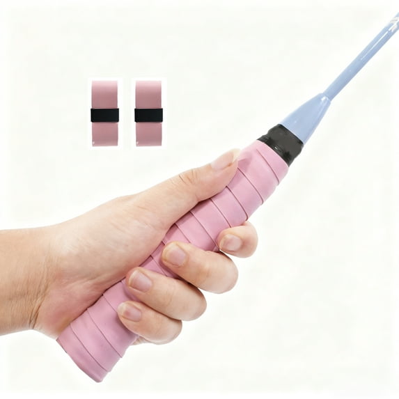 Pickle Grips Pickleball Paddle Grip Tape - Overgrip Grip Wrap for Pickleball Racket - Moisture Wicking Paddle Grip Wrap (2 Pack) - Pink