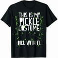 thumbnail image 1 of Pickle Halloween T-Shirt Graphic Tee Costume Top Cotton Fun Design Short Sleeve Casual Black S-5XL, 1 of 5