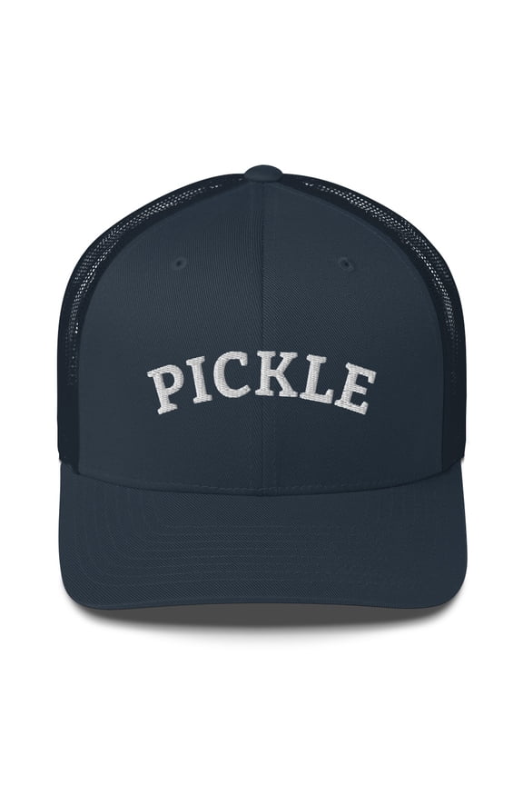 Pickle Hat - Pickleball Trucker Cap (Navy)