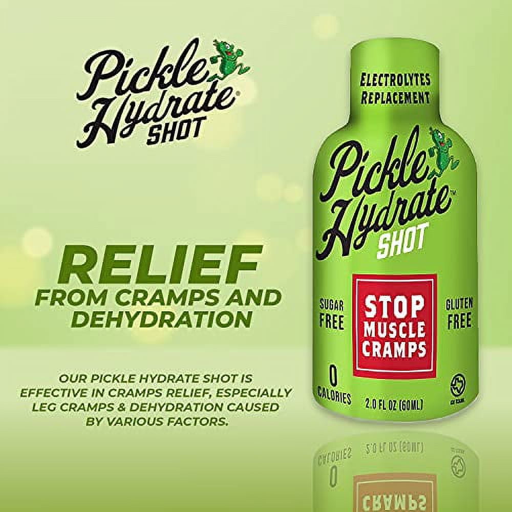 Pickle Hydrate Shot for Cramps Relief Electrolyte Replacement Pickle