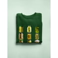thumbnail image 1 of Pickle Jars Sweatshirt Men's -SmartPrintsInk Designs, 1 of 4