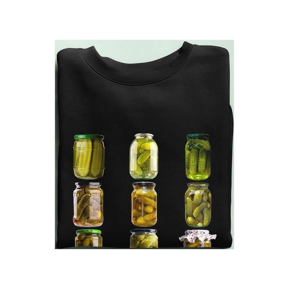 Pickle Jars Sweatshirt Women's -SmartPrintsInk Designs