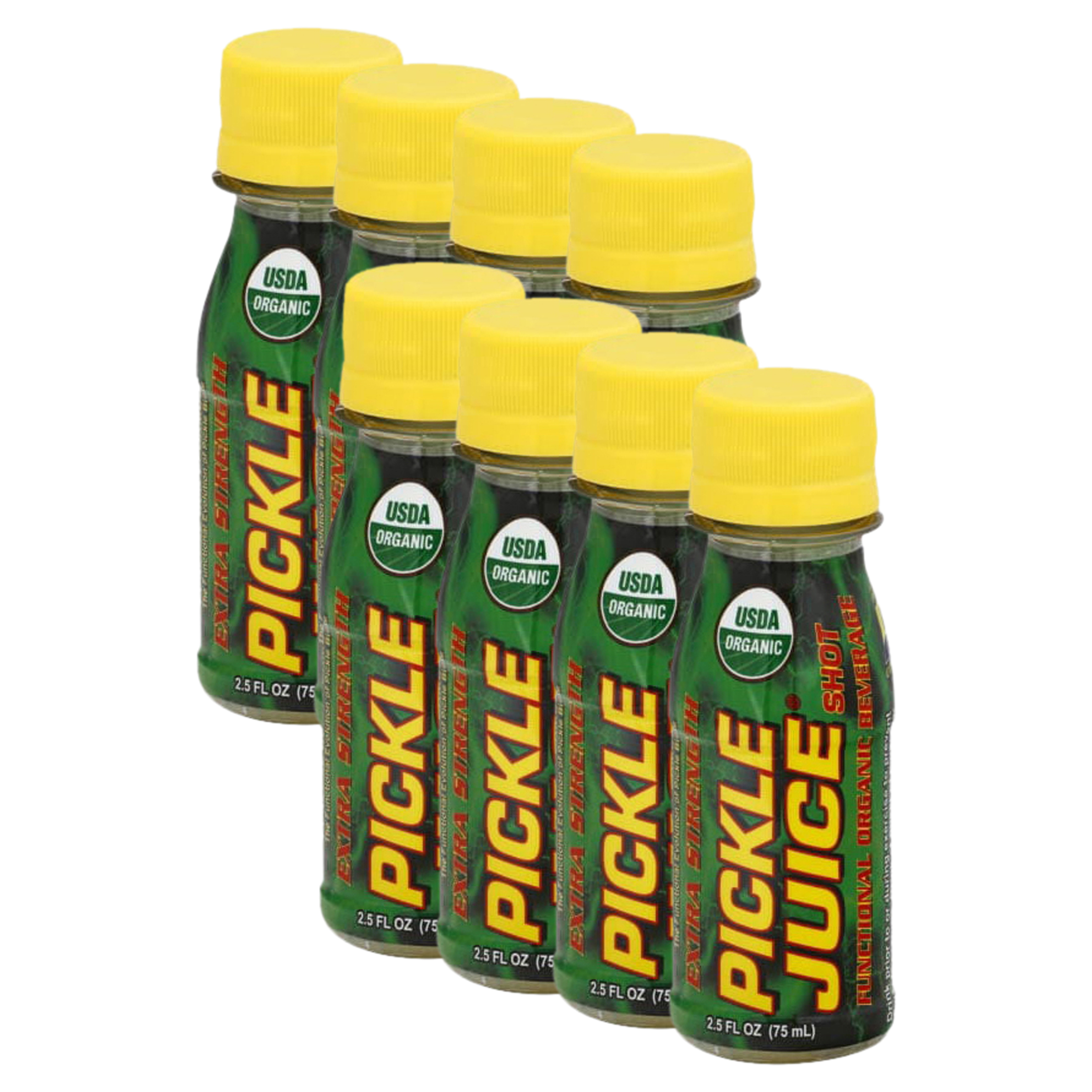 (8 pack) Pickle Juice Liquid Electrolyte Shots, Stops Cramps, 2.5 oz