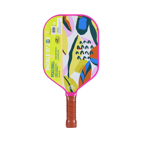 Pickle O'Joe Lightweight USAPA Approved Pickleball Paddle, Fiberglass, Tropical