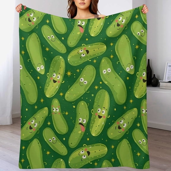 Pickle Patterned Blankets Are Comfortable And Soft Suitable For Beds Chairs Sofas And As Christmas Gifts 60"*80"150*200cm
