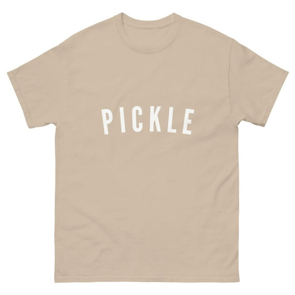 Pickle Pickleball T-Shirt - Men's classic tee (Sand, XL)