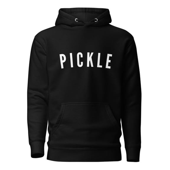 Pickle Pickleball Unisex Hoodie (Black, S)
