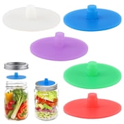 Pickle Pipes - Airlock Fermentation Lids - Fermentation Kit For Wide Mouth Mason Jar Sauerkraut & Pickle Kit - Fermentation Jar Not Included 5pc