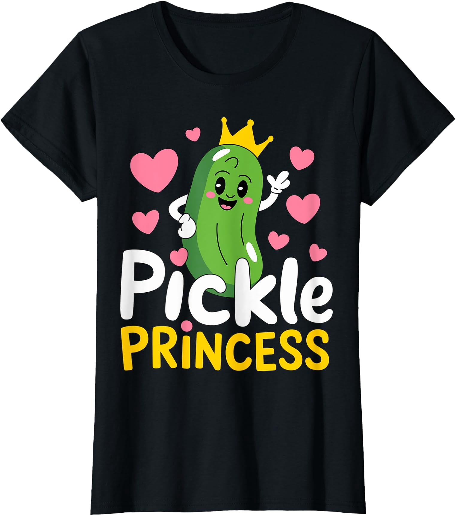 Pickle Princess Cucumber Girl T-Shirt - Walmart.com