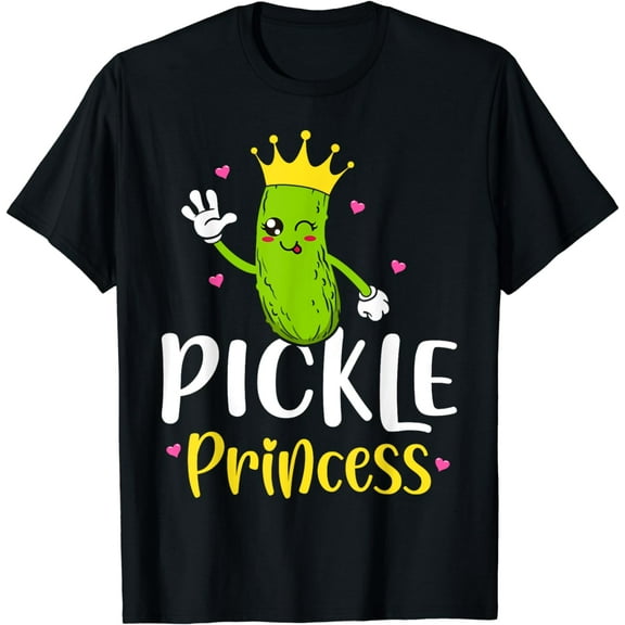 Pickle Princess Funny Pickle Cucumber Girl T-Shirt
