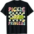 thumbnail image 1 of Pickle Princess Groovy Funny Pickle Girl Cucumber T-Shirt, 1 of 3