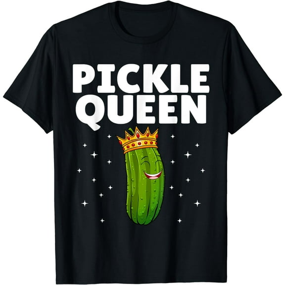 Pickle Queen Art For Women Girls Kids Cucumber Pickle Lover T-Shirt