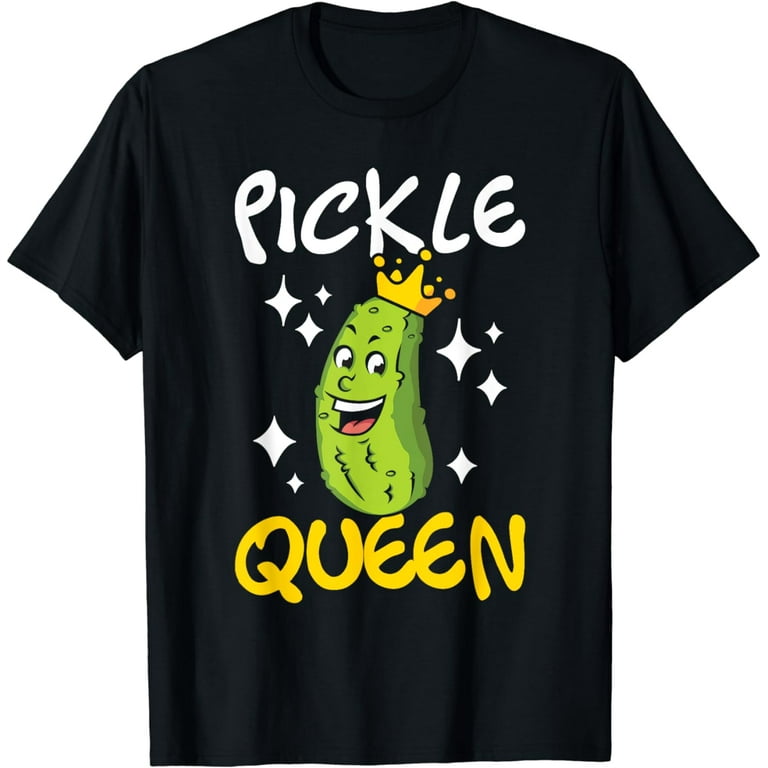 Pickle Queen T Shirt - Vegan Vegetable Cucumber Pickle Queen T Shirt - Vegan Vegetable Cucumber