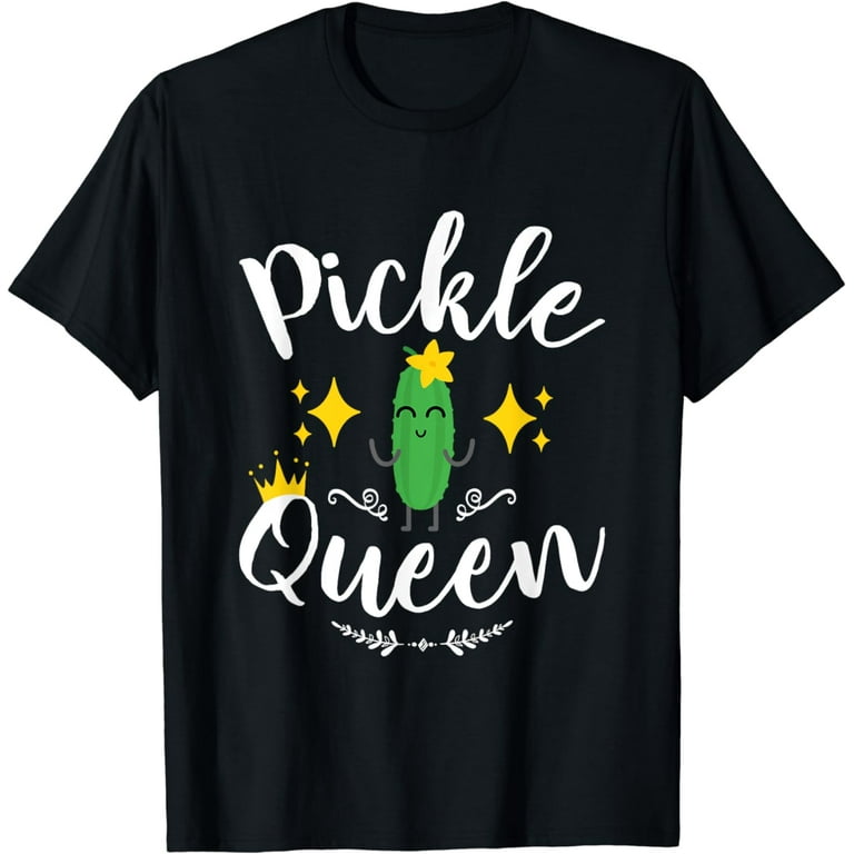 Pickle Queen T Shirt - Vegan Vegetable Cucumber Pickle Queen T Shirt - Vegan Vegetable Cucumber