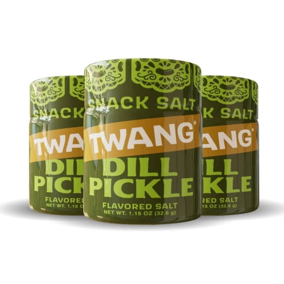 Pickle Salt (3 Pack + Sticker) - Pickle Punch Dill Pickles Flavored Seasoning Salts 3 Shakers + I Love Pickles Heart Sticker