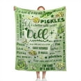 thumbnail image 1 of Pickle Throw Blanket, Gifts for Girl Boy Baby, Soft Fuzzy Flannel Throw Blanket Lightweight Warm Blanket for Kids Adult Bed, Sofa, Bed Room Decoration 30"x40", 1 of 6