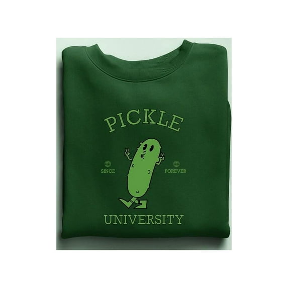 Pickle University Sweatshirt Men's -SmartPrintsInk Designs